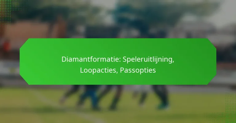 Diamantformatie: Speleruitlijning, Loopacties, Passopties