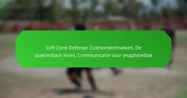 Soft Zone Defense: Cushiontechnieken, De quarterback lezen, Communicatie voor Jeugdvoetbal